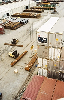 Bilbao Prints: Loading container ships