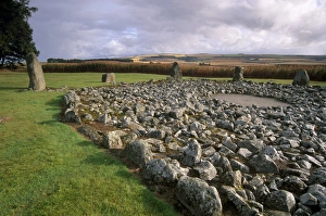 Aberdeenshire Prints: Loanhead of Daviot stone circle dating from between 2500 and 2000 BC