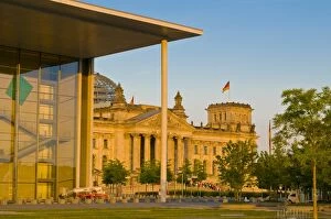 The Lobe house in front of the Berlin Reichstag, German Parliament, Berlin
