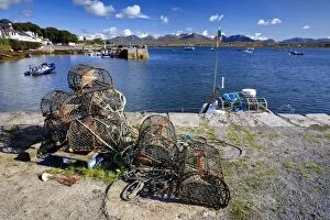 Images Dated 28th August 2010: Lobster pots at Roundstone Harbour, Connemara, County Galway, Connacht