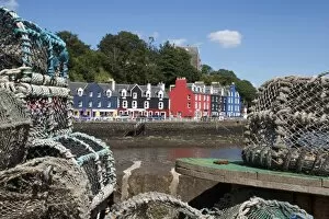 Lobster pots in Tobermory, Mull, Inner Hebrides, Scotland, United Kingdom, Europe