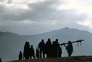 Simien National Park Prints: Local people, Debirichwa village, Simien Mountains National Park, Ethiopia, Africa