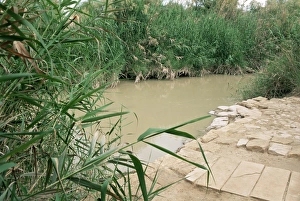 Baptism Prints: Location on the Jordan River where Jesus was baptised