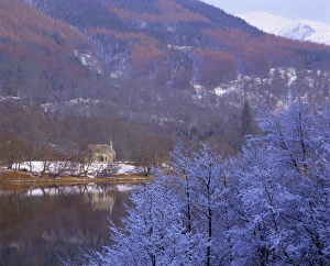 Central Region Prints: Loch Achray in winter