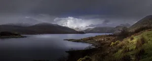 Landscape Shot Prints: Loch cluanie dramatic landscape in the Scottish highlands