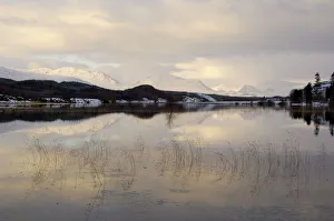 Snow Cap Prints: Loch Spean, Highlands, Scotland, United Kingdom, Europe