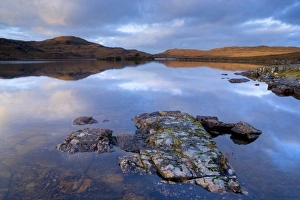 Loch Tollaidh at dawn, near Poolewe, Achnasheen, Wester Ross, Highlands