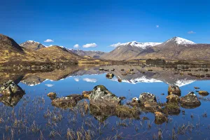 Argyll And Bute Prints: Lochan na h-Achlaise, The Black Mount, Lower Rannoch Moor, Argyll and Bute, Scotland