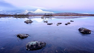Coldness Prints: Lochan na h-Achlaise, Highlands, Scotland, United Kingdom, Europe