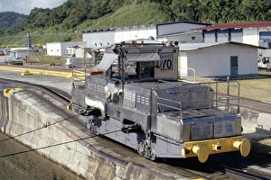 Equipment Prints: Locomotives used to pull ships through the locks