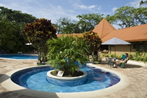 Costa Rican Prints: Lodges on the canal at Tortuguero, Tortuguero National Park, Caribbean Coast