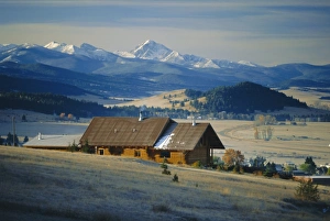 Afternoon Prints: Log cabin, Philipsburg