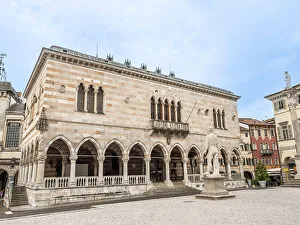 Portico Prints: Loggia del Lionello, Piazza della Liberta, Udine, Friuli Venezia Giulia, Italy, Europe