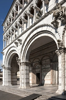 Lucca Prints: The Loggia entrance to San Giovanni, Lucca, Tuscany, Italy, Europe