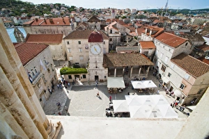 Trogir Prints: Loggia and St. Lawrence Square viewed from the Cathedral of St