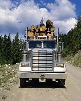 Rural Road Collection: Logging truck, British Columbia, Canada, North America