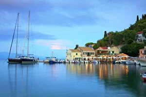 Greek Culture Gallery: Loggos Harbour, Paxos, The Ionian Islands, Greek Islands, Greece, Europe