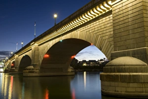 London Bridge in the late evening, Havasu, Arizona, United States of America