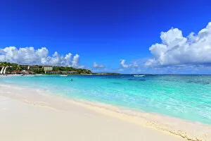 Oceans Gallery: Long Bay Beach, beautiful soft white sand, turquoise sea, Antigua, Antigua and Barbuda