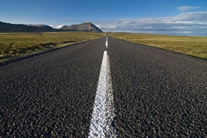 High Way Prints: Long country road, Snaefellsjokull, Iceland, Polar Regions