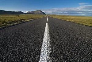 Long country road, Snaefellsjokull, Iceland, Polar Regions