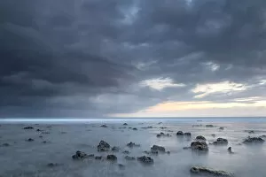 Moody Sky Gallery: Long exposure of a storm approaching the Gili islands, Lombok, Indonesia, Southeast Asia