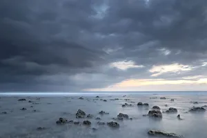 Moody Sky Gallery: Long exposure of a storm approaching the Gili islands, Lombok, Indonesia, Southeast Asia