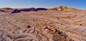 A long formation of purple Bentonite clay called the Purple Peninsula