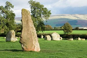 Standing Stone Collection: Long Meg, and part of the Druids Circle, Little Salkeld, Eden Valley, Cumbria
