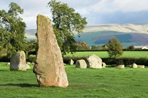 Eden Valley Prints: Long Meg, and part of the Druids Circle, Little Salkeld, Eden Valley, Cumbria