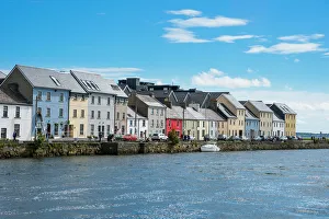Irish Prints: The long walk picturesque walkway, Galway, Connacht, Republic of Ireland, Europe