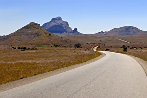 Madagascar Prints: Long winding road between Toliara and Ihosy, Madagascar, Africa