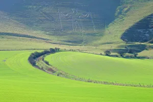 National Famous Place Prints: The Longman of Wilmington, East Sussex, England, UK