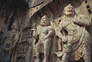 Hunan Province Prints: Longmen Buddhist caves, Luoyang, Hunan Province, China, Asia