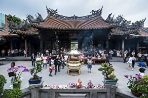 Taipei Prints: Longshan Temple, Taipei, Taiwan, Asia