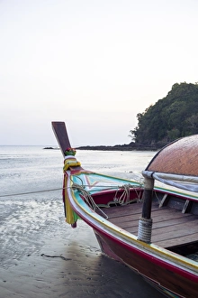 Rope Prints: Longtail boat on Ko (Koh) Lanta, Thailand, Southeast Asia, Asia