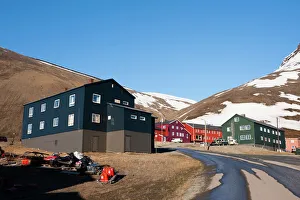 Norwegian Culture Prints: Longyearbyen, Spitzbergen, Svalbard Islands, Norway, Scandinavia, Europe