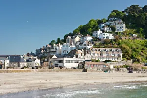 Cornwall Prints: Looe Beach in Looe, Cornwall, England, United Kingdom, Europe