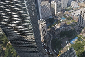 Images Dated 9th November 2007: Looking down on the Cheung Kong Centre and Statue Square, Central, Hong Kong, China, Asia