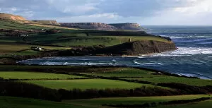 Panorama Collection: Looking east across Kimmeridge Bay towards St. Aldhelms Head, Isle of Purbeck