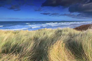 Northumberland Prints: Looking towards the Farne Islands from Bamburgh