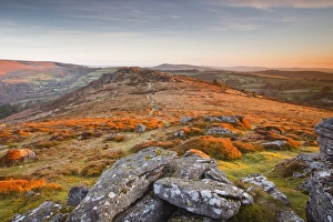 Moor Land Prints: Looking towards Honeybag Tor in Dartmoor National Park