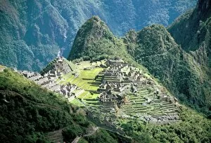 National Famous Place Collection: Looking down onto the Inca city from the Inca trail