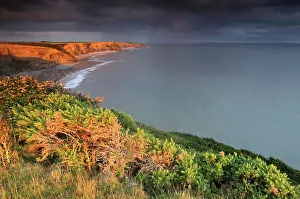 South Wales Prints: Looking towards Nash Point from Southerndown
