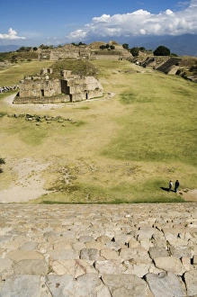 Looking north across the ancient Zapotec city of Monte Alban