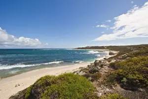 Augusta Margaret River Shire Prints: Looking north from Gnarabup towards the famous surf break at the mouth of the Margaret River
