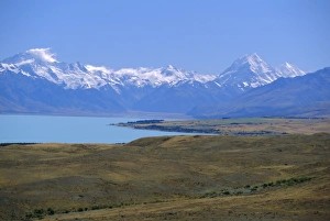 Pacific Rim Prints: Looking north along Lake Pukaki towards the Southern Alps