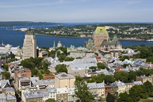 Quebec Prints: Looking down on the Old City, Quebec City, Quebec, Canada, North America