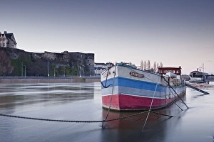 Pays De La Loire Prints: Looking across the River Maine towards the Chateau of Angers