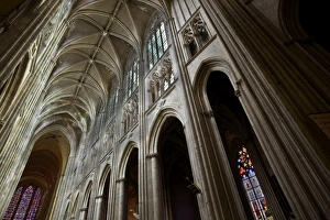 Nave Prints: Looking up at the roof of the nave in St